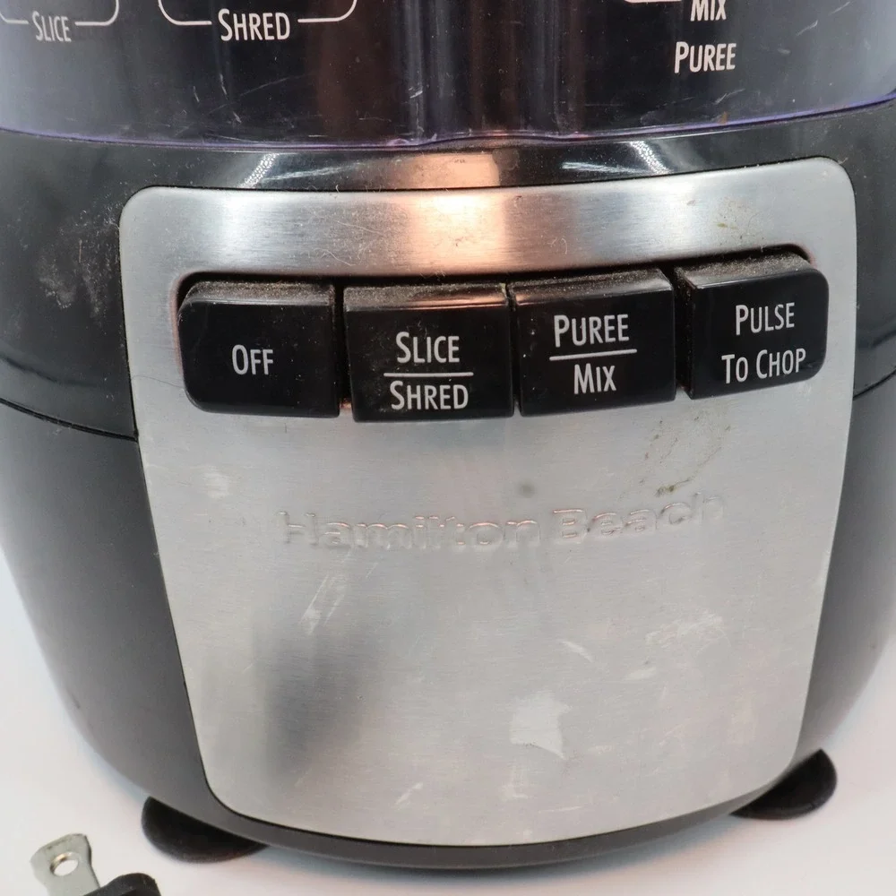 Hamilton Beach 70720 Food Processor Black Slice Shred Puree Pulse Chop 10 Cup‎